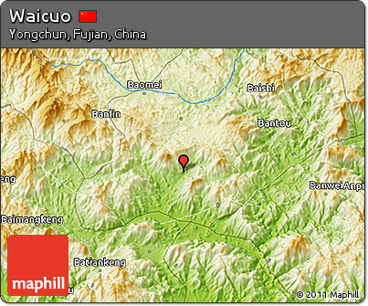 Physical 3D Map of Waicuo