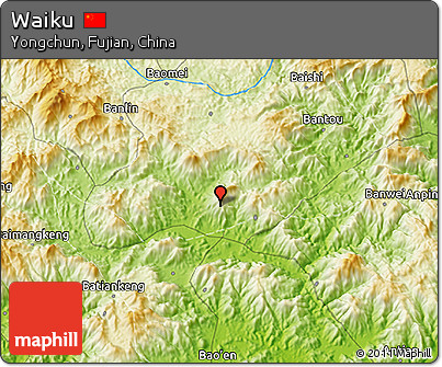 Physical 3D Map of Waiku