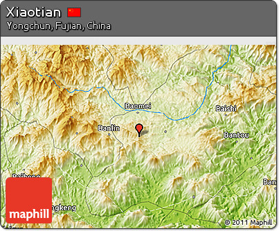 Physical 3D Map of Xiaotian