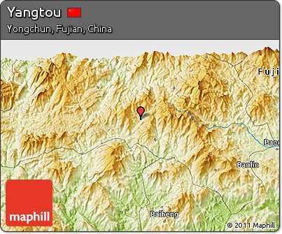 Physical 3D Map of Yangtou