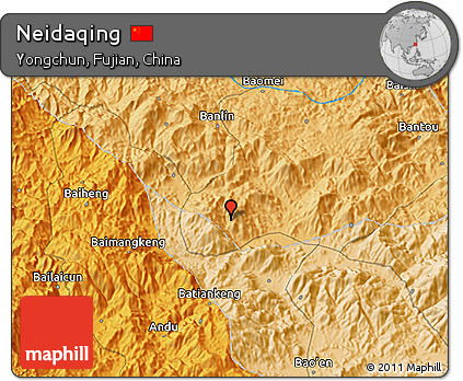 Political 3D Map of Neidaqing