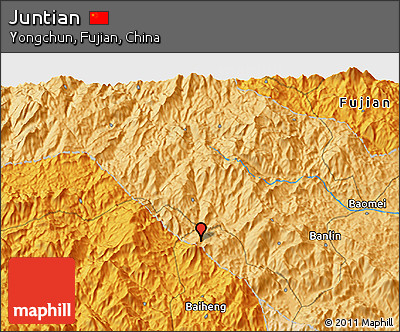 Political 3D Map of Juntian