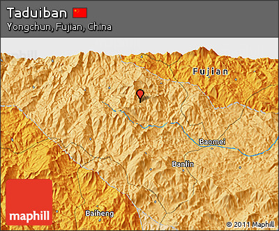 Political 3D Map of Taduiban