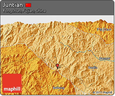 Political 3D Map of Juntian