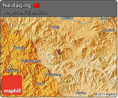 Political 3D Map of Neidaqing