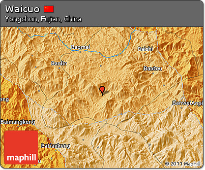 Political 3D Map of Waicuo
