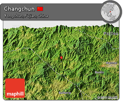 Satellite 3D Map of Changchun
