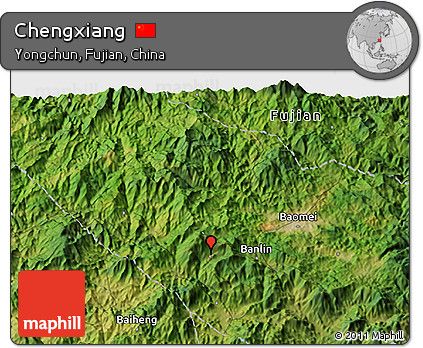 Satellite 3D Map of Chengxiang