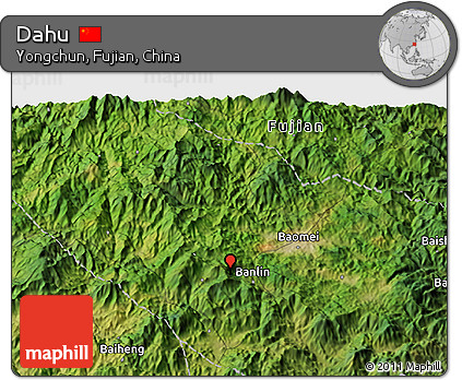 Satellite 3D Map of Dahu