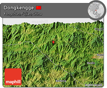 Satellite 3D Map of Dongkengge