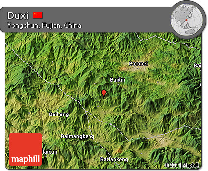 Satellite 3D Map of Duxi