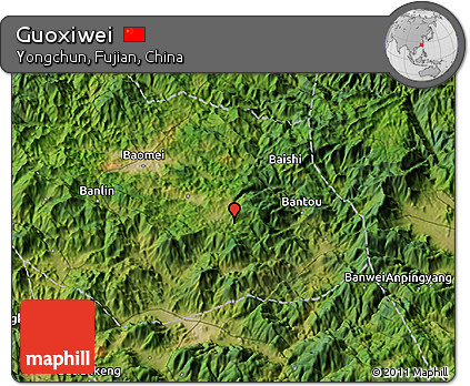 Satellite 3D Map of Guoxiwei