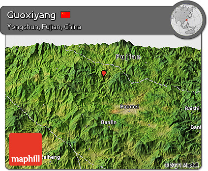 Satellite 3D Map of Guoxiyang