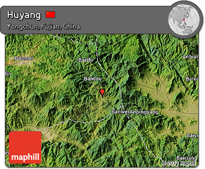 Satellite 3D Map of Huyang