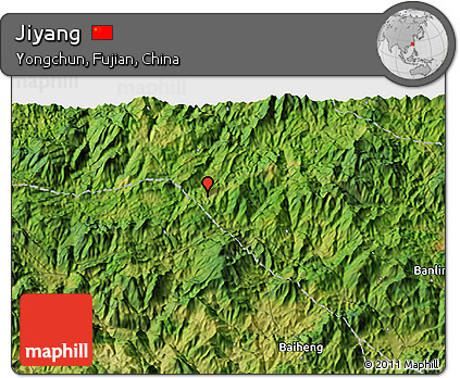 Satellite 3D Map of Jiyang