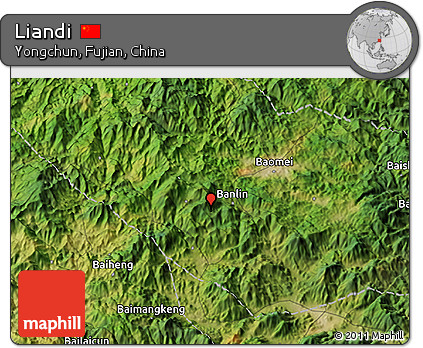 Satellite 3D Map of Liandi