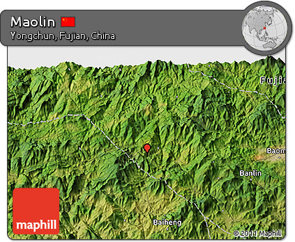 Satellite 3D Map of Maolin