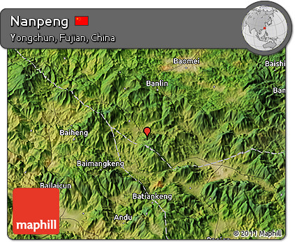 Satellite 3D Map of Nanpeng