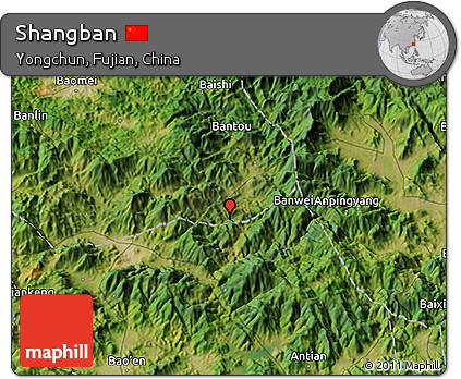 Satellite 3D Map of Shangban