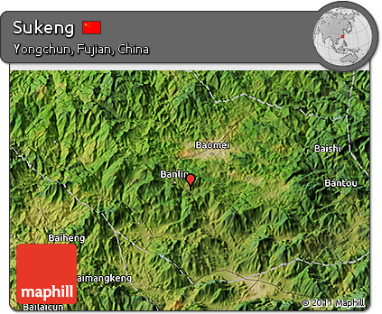 Satellite 3D Map of Sukeng
