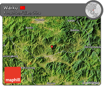 Satellite 3D Map of Waiku