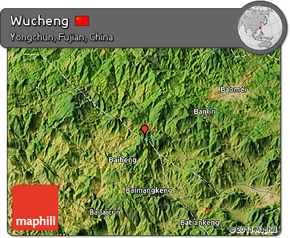 Satellite 3D Map of Wucheng
