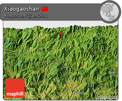 Satellite 3D Map of Xiaogaoshan