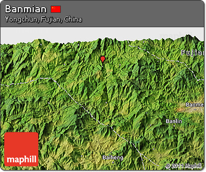 Satellite 3D Map of Banmian