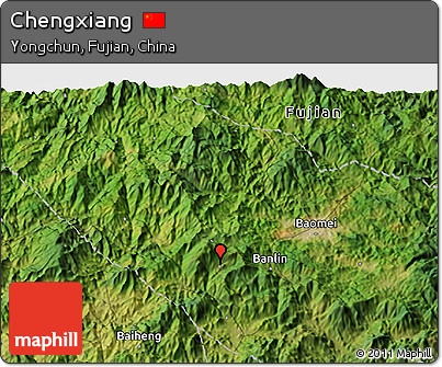 Satellite 3D Map of Chengxiang