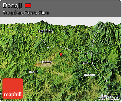 Satellite 3D Map of Dongji
