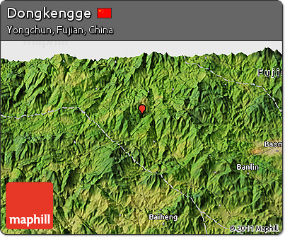 Satellite 3D Map of Dongkengge