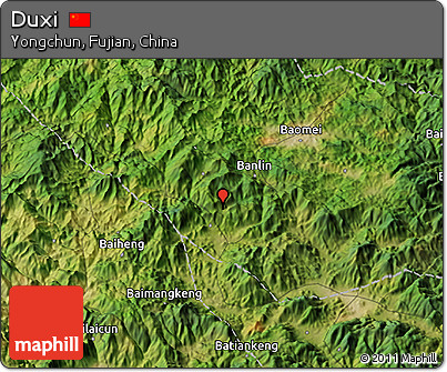 Satellite 3D Map of Duxi