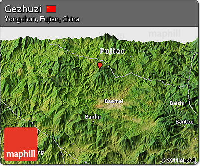 Satellite 3D Map of Gezhuzi
