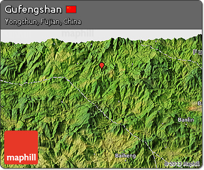 Satellite 3D Map of Gufengshan