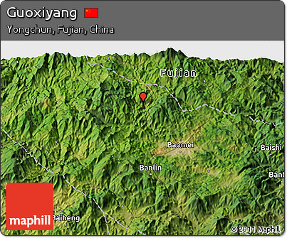 Satellite 3D Map of Guoxiyang