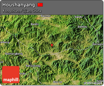 Satellite 3D Map of Houshanyang