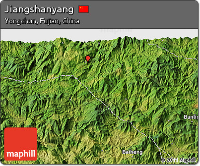 Satellite 3D Map of Jiangshanyang