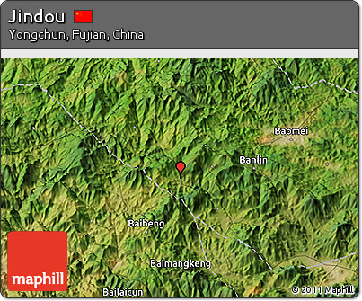 Satellite 3D Map of Jindou