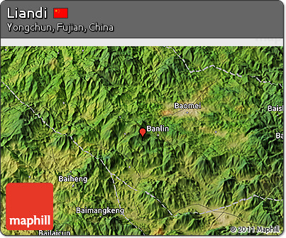 Satellite 3D Map of Liandi
