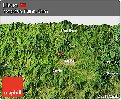 Satellite 3D Map of Licuo