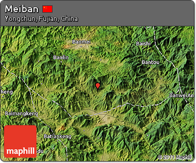 Satellite 3D Map of Meiban