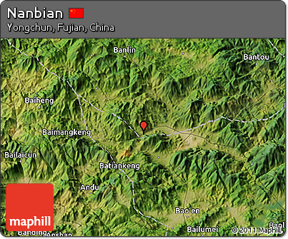 Satellite 3D Map of Nanbian
