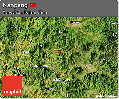 Satellite 3D Map of Nanpeng