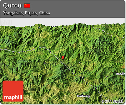 Satellite 3D Map of Qutou