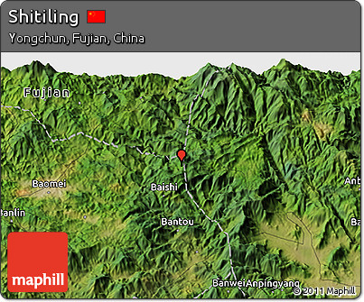 Satellite 3D Map of Shitiling