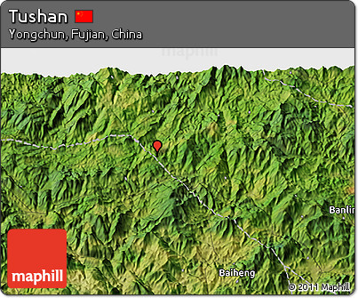 Satellite 3D Map of Tushan