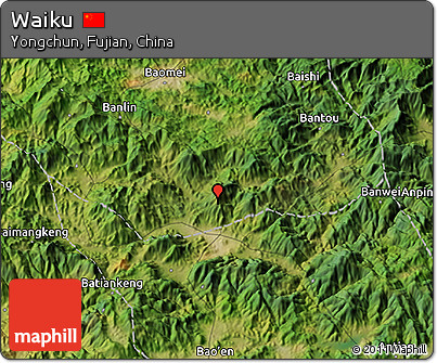 Satellite 3D Map of Waiku