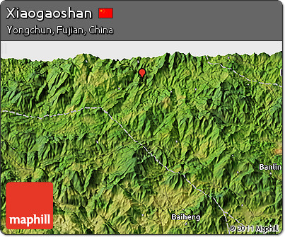 Satellite 3D Map of Xiaogaoshan