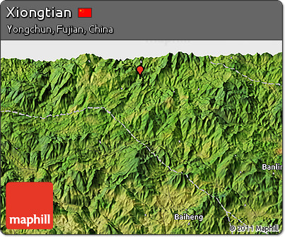 Satellite 3D Map of Xiongtian
