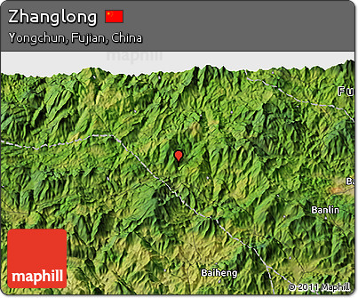 Satellite 3D Map of Zhanglong